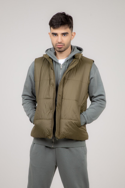 Yelek qisqa uzunligi xaki S SS22CA1N-32-21-10863