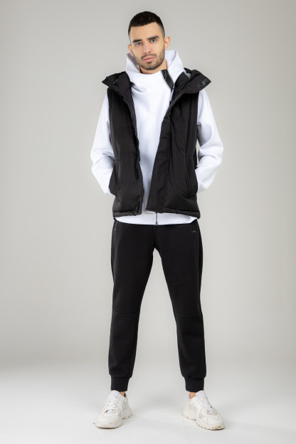Yelek qisqa uzunligi Terra Pro, erkaklar uchun, yomg'ir qora S AW21CA1N-32-10201