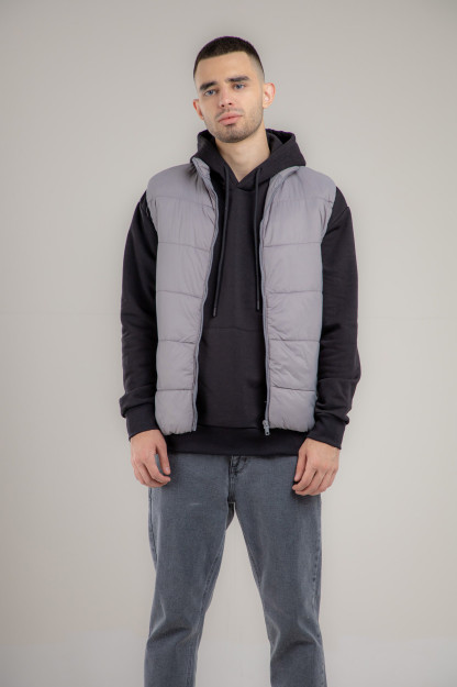 Yelek qisqa uzunligi Terra Pro, erkaklar uchun, polyester Grey XL AW21CA1N-32-10103
