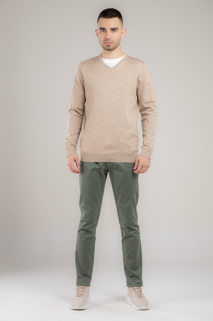 Jumper uzoq qisma Terra Pro, erkaklar uchun, polyester bej M AW21CA2N-29-10628