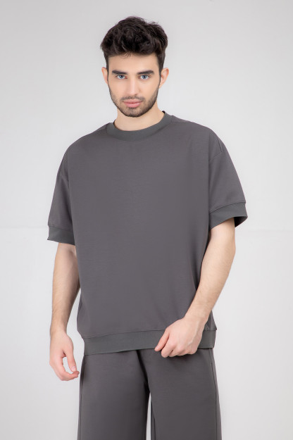 Qora kulrang XL qisqa qisma futbolka  SS22CA2S-25-2-11222