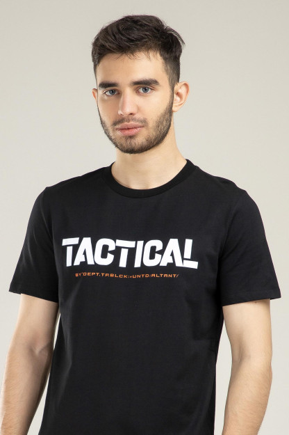 Futbolka Terra Pro qisqa qisma, erkaklar uchun, paxta qora M  SS21CA2N-25-10005