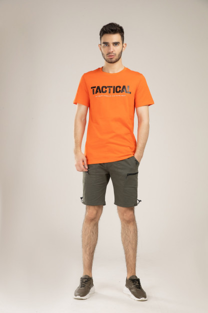 Futbolka Terra Pro qisqa qisma, erkaklar uchun, paxta apelsin M SS21CA2N-25-10005