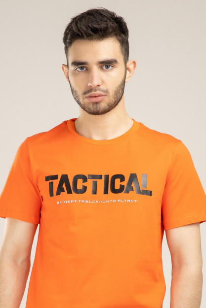 Futbolka Terra Pro qisqa qisma, erkaklar uchun, paxta apelsin XL SS21CA2N-25-10005