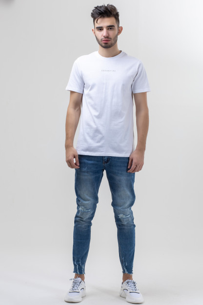 Футболка Короткий Рукав Terra Pro, для мужчин, хлопок White XL AW20CA2N-25-1-8994