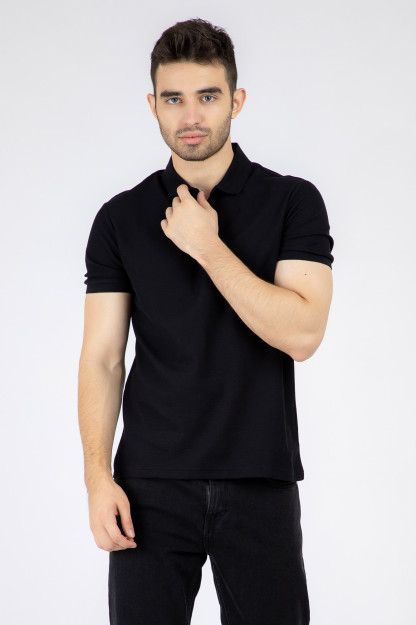 Поло короткий рукав Black M AW22CA2N-17-12023