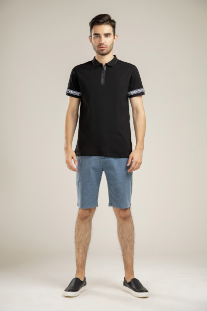 Qora S Polo qisqa qisma  SS21CA2N-17-10383