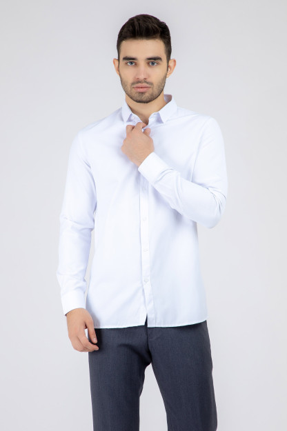 Ko'ylak oq S uzun qisma  AW22CL2N-19-11719