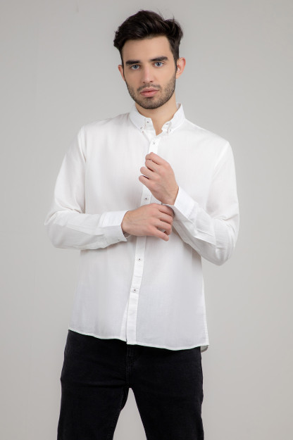 Рубашка длинный рукав White S SS22CA2N-19-1-10976