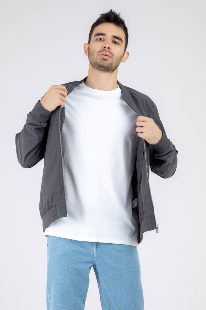 Ветровка короткая длина Grey M AW22CA1N-27-11881