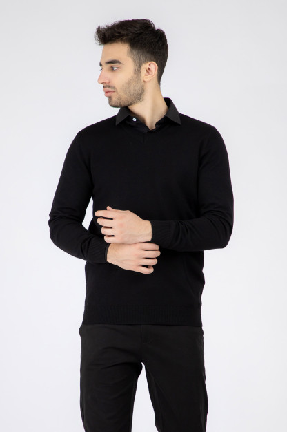 Jumper uzun qisma qora XL  AW22CA2N-29-11991