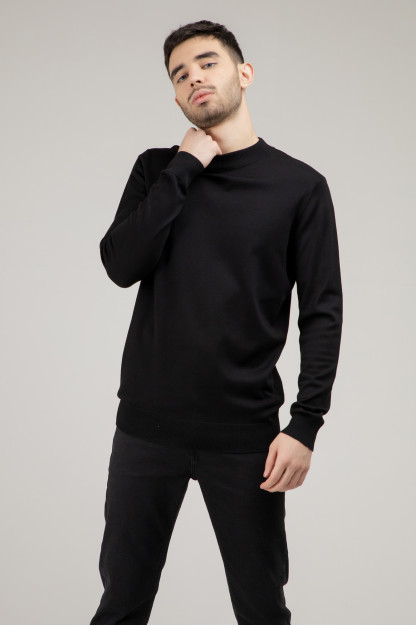 Jumper uzun yeng Terra Pro, erkaklar uchun, viskoza qora XL  AW21CA2N-29-10574