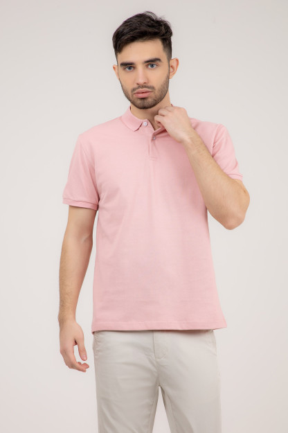 Polo qisqa qisma pushti S  SS22CA2N-17-9-11375