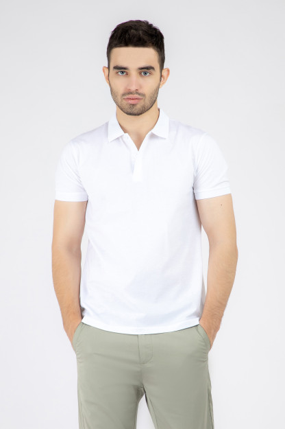 Polo qisqa qisma oq L  SS22CA2N-17-1-10799