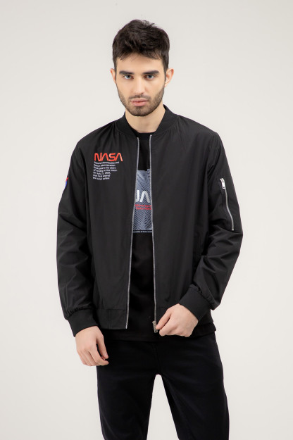 Windbreaker qisqa uzunligi qora M  SS22CA1N-27-4-11158