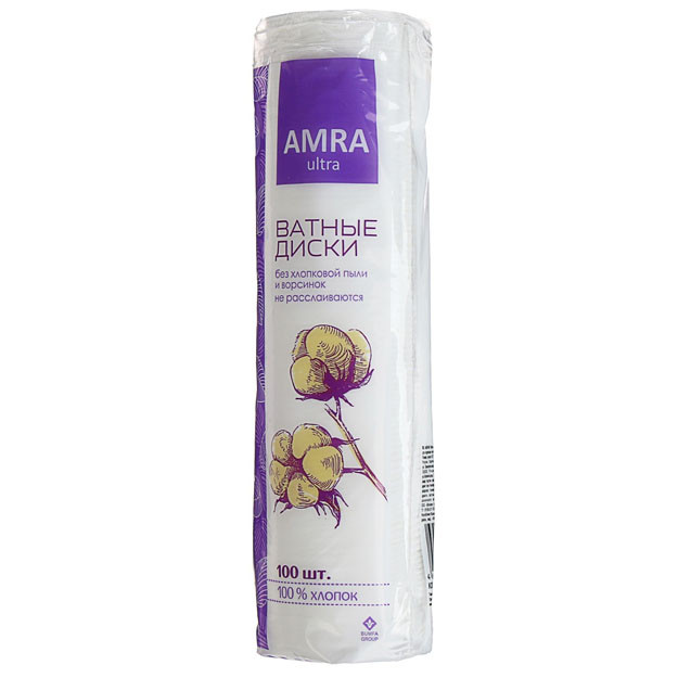 AMRA Ватные диски 1/100/24 УТ-00005774