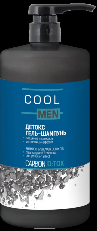 "Cool Men" "DETOX CARBON" Детокс гель-шампунь, 1000 мл УТ-00006096