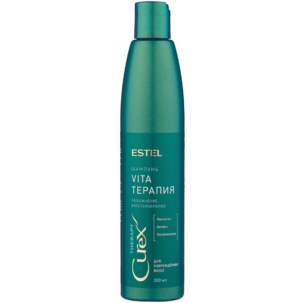 CR300 / S19 shikastlangan sochlar uchun "Vita terapiyasi" shampuni CUREX terapiyasi (300 ml)  УТ-00000055