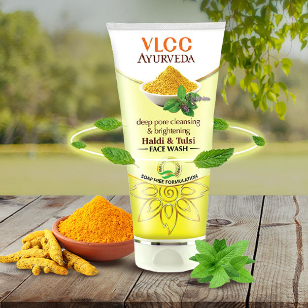 Deep Pore Cleansing & & Brightening Haldi & & Tulsi Face Wash / yuvish uchun jel - (100 ml) УТ-00006135