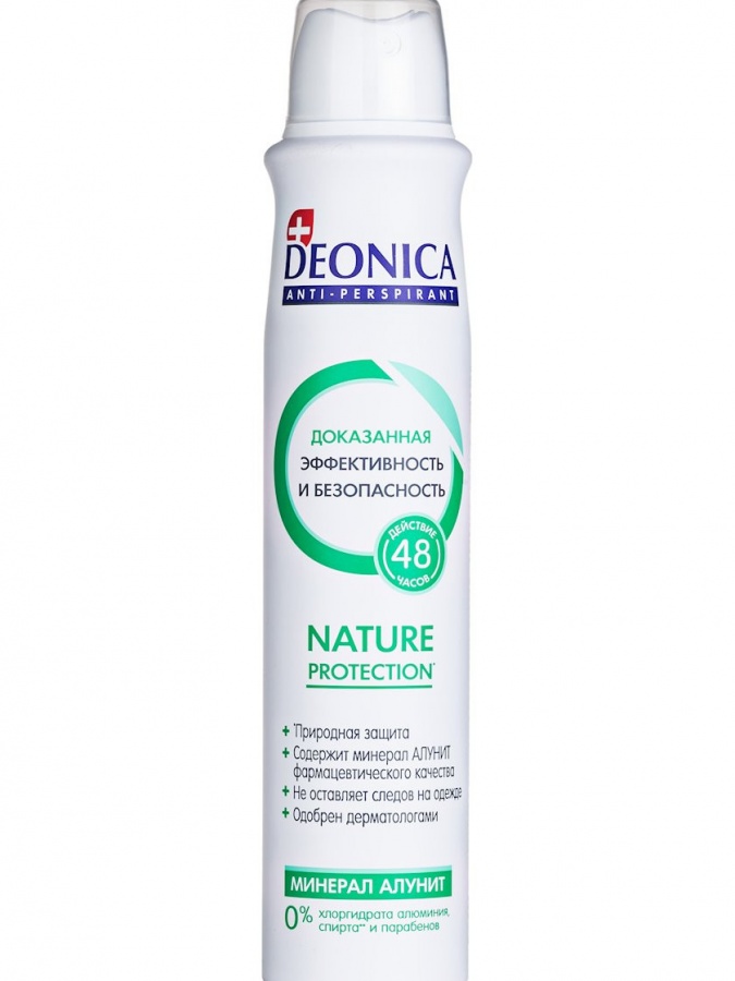 DEONICA antiperspirant Tabiatni himoya qilish, 200 ml (buzadigan amallar)  УТ-00005014