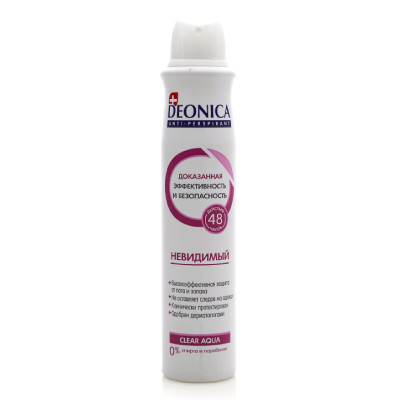 DEONICA antiperspirant ko'rinmas, 200ml (buzadigan amallar)  УТ-00005018