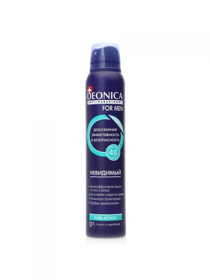 DEONICA Антиперспирант Невидимый for Men , 200мл (спрей) УТ-00006728