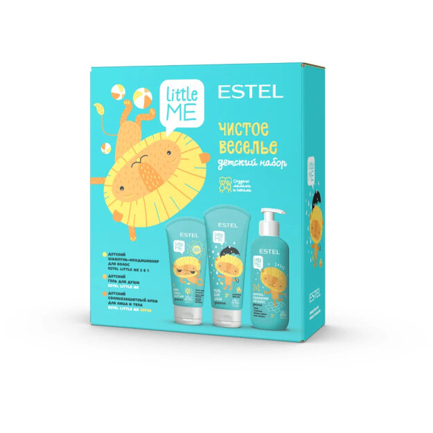ESTEL LITTLE ME "sof o'yin-kulgi" bolalar to'plami (W 2v1 300, gel/dush 200, szsch krem 150) NLM / PF УТ-00006379