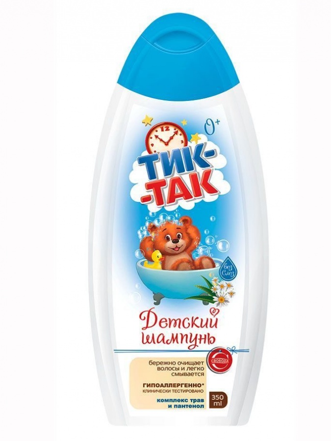 "Tik-tak" bolalar shampuni o'simlik kompleksi va pantenol 0+  УТ-00002718
