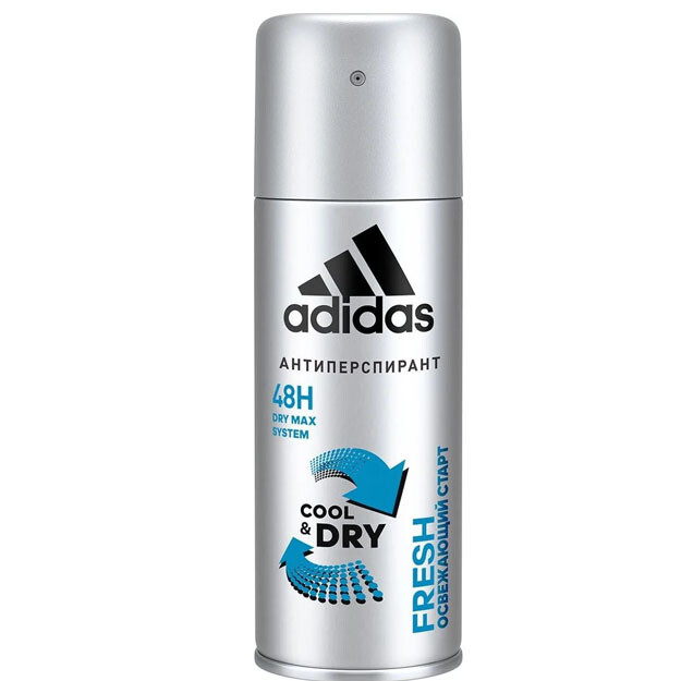 Erkaklar uchun antiperspirant dezodorant Adidas Sool & Dry Fresh 150 Ml / Adidas Sool & Dry Fresh anti-Pers  УТ-00004787