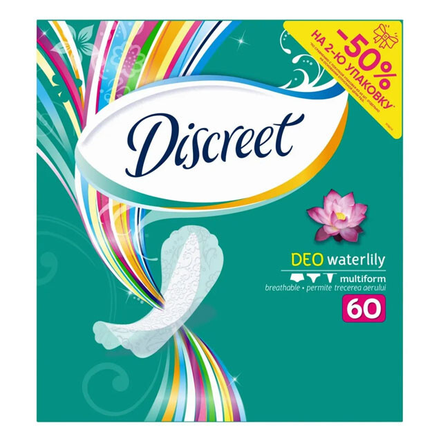 DISCREET Liners Deo suv Lily Trio 60 dona  УТ-00003987