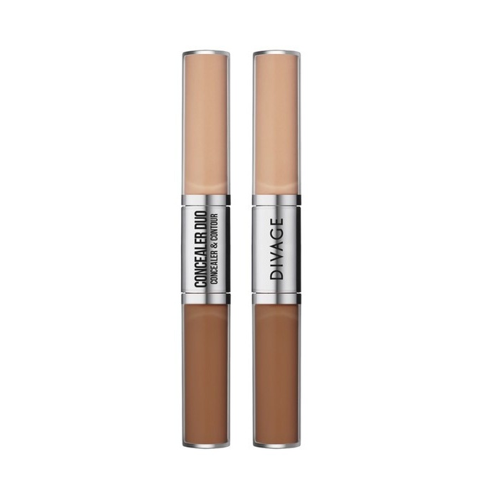 Divage korrelyatsiyasi. yuz uchun chorshanba ikki tomonlama. Concealer Duo: Concealer and Contour №02  УТ-00005106