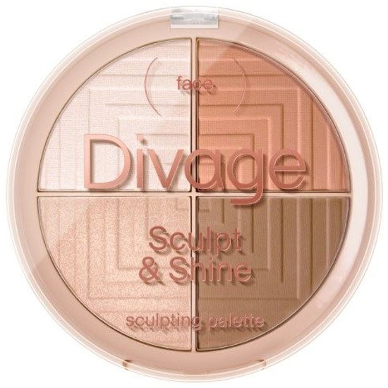 DIVAGE Палетка для лица скульптурирующая Sculpt and Shine УТ-00005141