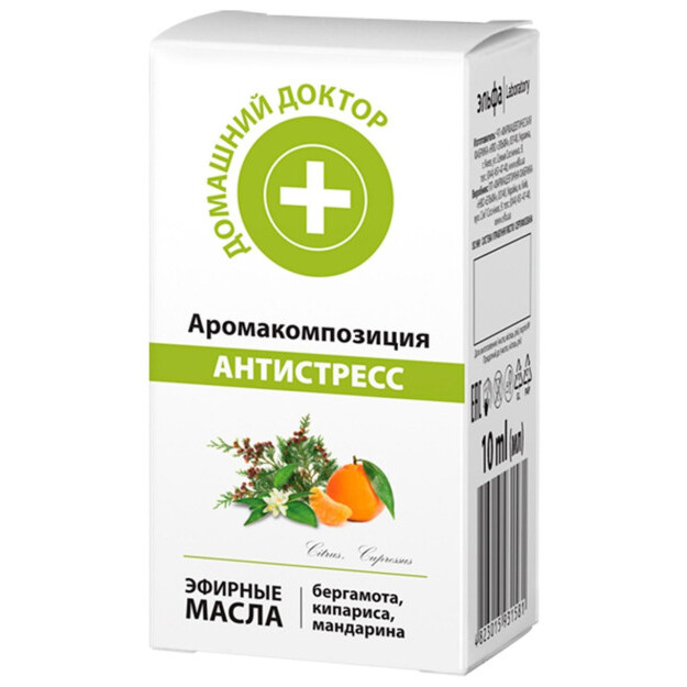 "Uy shifokori "xushbo'y tarkibi " stressga qarshi", 10 ml  УТ-00006098