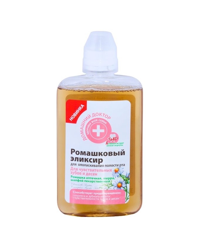 "Uy shifokori" og'iz bo'shlig'ini yuvish uchun eliksir murakkab ta'sir, 300 ml УТ-00006040