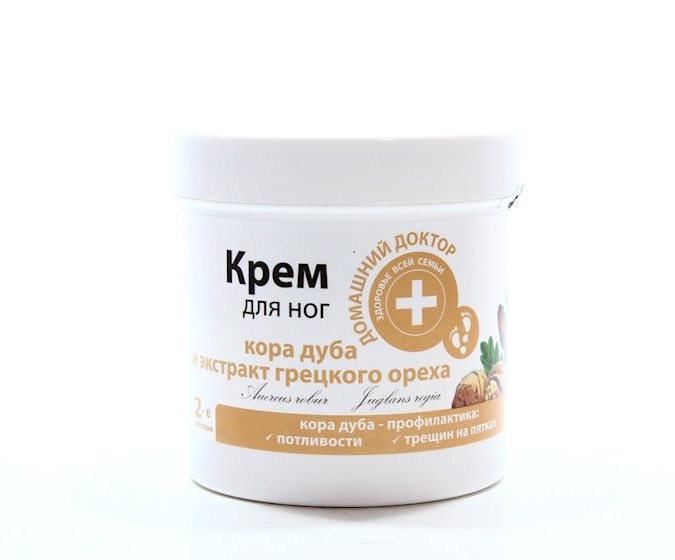 "Домашний Доктор" Крем для ног кора дуба и экстракт грецкого ореха, 250 мл. УТ-00006015