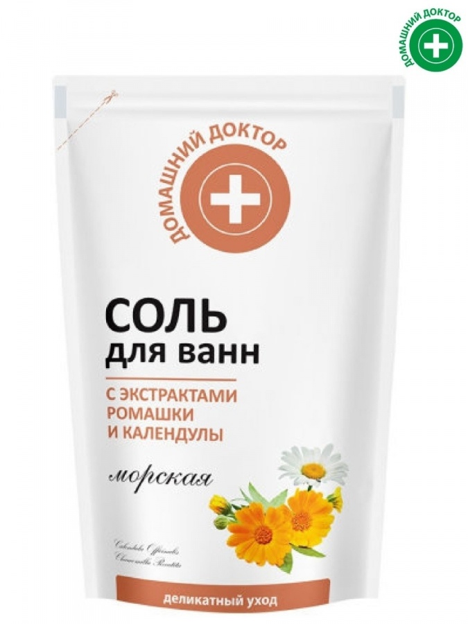 "Uy shifokori "vanna tuzi" moychechak va kalendula ekstraktlari bilan dengiz " 500 ml.  УТ-00006028