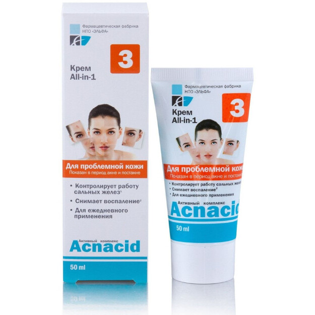 Elfa Pharm"Acnacid" kremi Aii - in-1, 50 ml  УТ-00005955