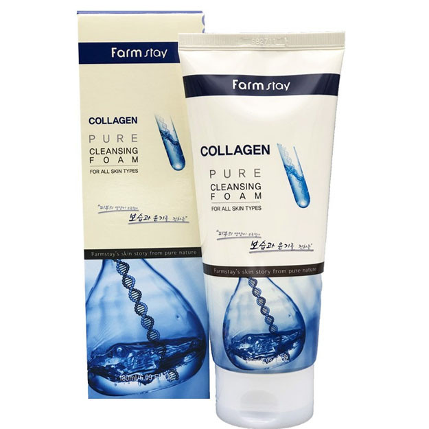 Farm Stay Collagen cleansing foam 180m  УТ-00005238