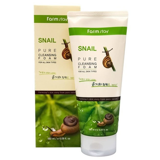 Farm Stay SNAIL cleansing foam 180m  УТ-00005240