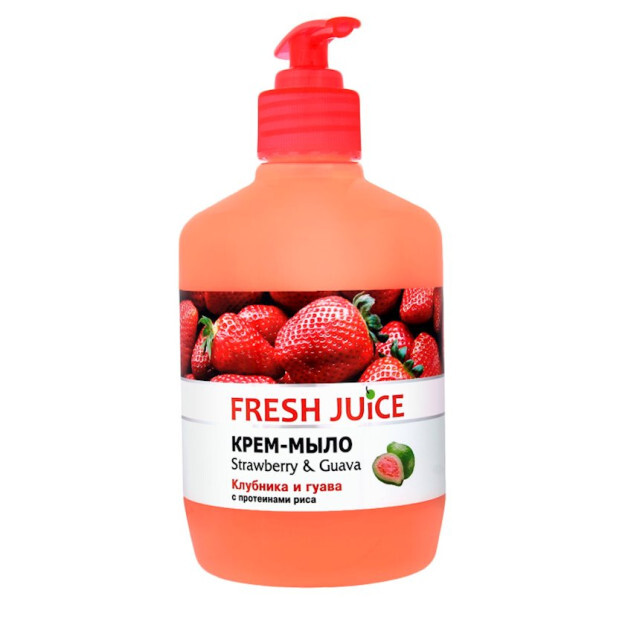 "Yangi sharbat ""qulupnay va Guava" krem - sovuni, fl.460 ml  УТ-00005891