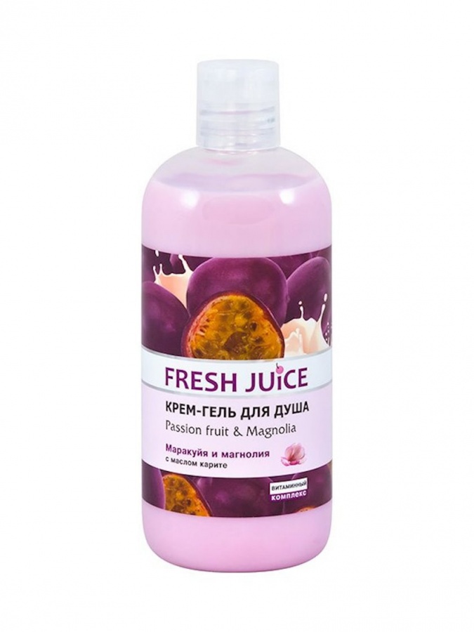 "Fresh Juice"Крем - гель для душа "Passion fruit & Magnolia", 500 мл. УТ-00005971