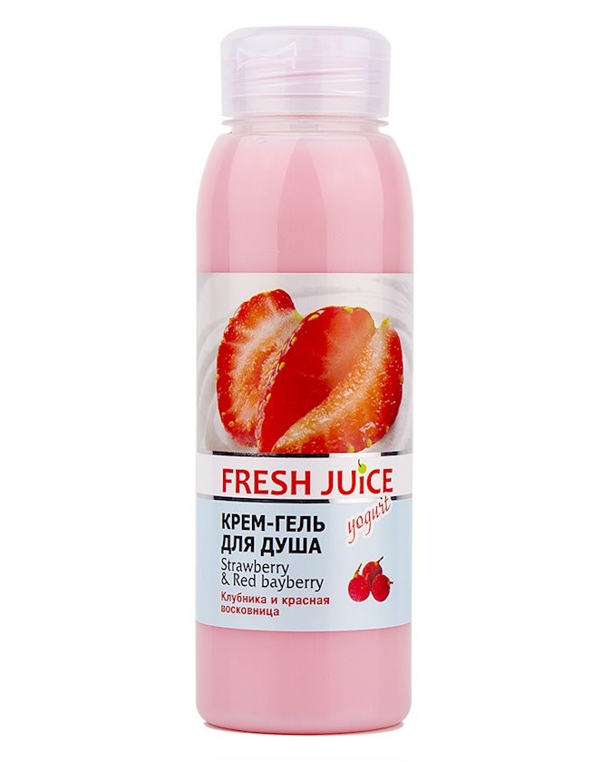 "Fresh Juice"Крем - гель для душа "Strawberry & Red bayberry", 300 мл УТ-00005972