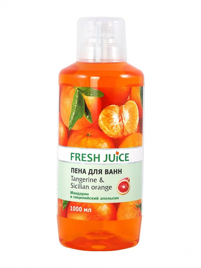 "Yangi sharbat "ko'pikli hammom" Mandarin va Sitsiliya apelsin", 1000 ml  УТ-00005981
