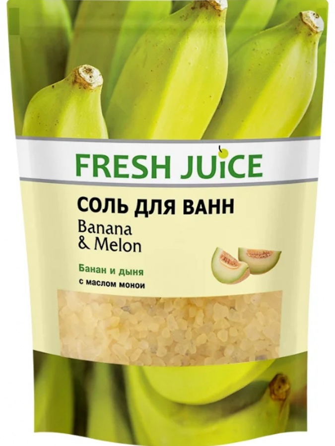 "Fresh Juice"Соль для ванн Banana & Melon, 500 мл. УТ-00005994