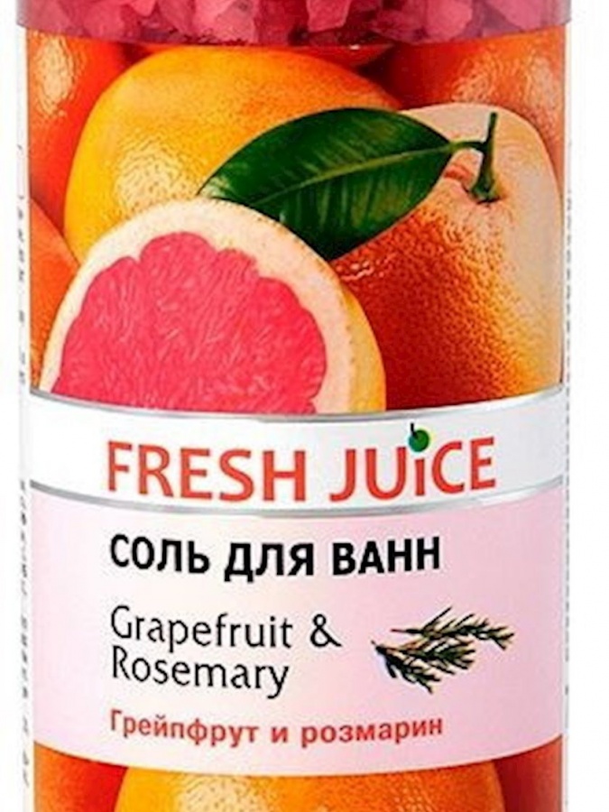 "Fresh Juice"Соль для ванн "Grapefruit & Rosemary", 700 гр УТ-00005991