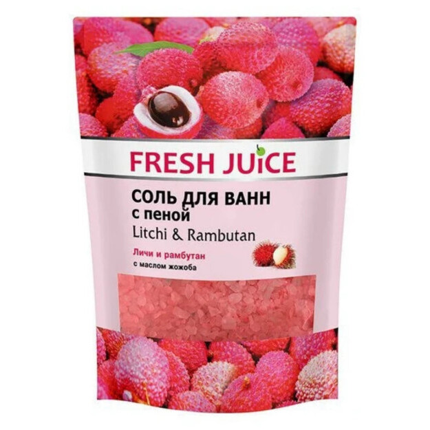 "Yangi sharbat" Litchi va Rambutan ko'pikli hammom tuzi, 500 ml. УТ-00005996