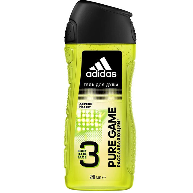 Гель для душа мужской Adidas Relaxing Pure Game M 250 мл / Adidas Relaxing Shower Gel Pure Game M 25 УТ-00004793