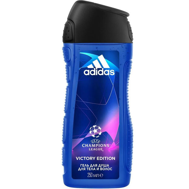 Гель для душа мужской Adidas UEFA Champions Uefa Champions League Victory Edition Hair&Body 250Ml УТ-00004794