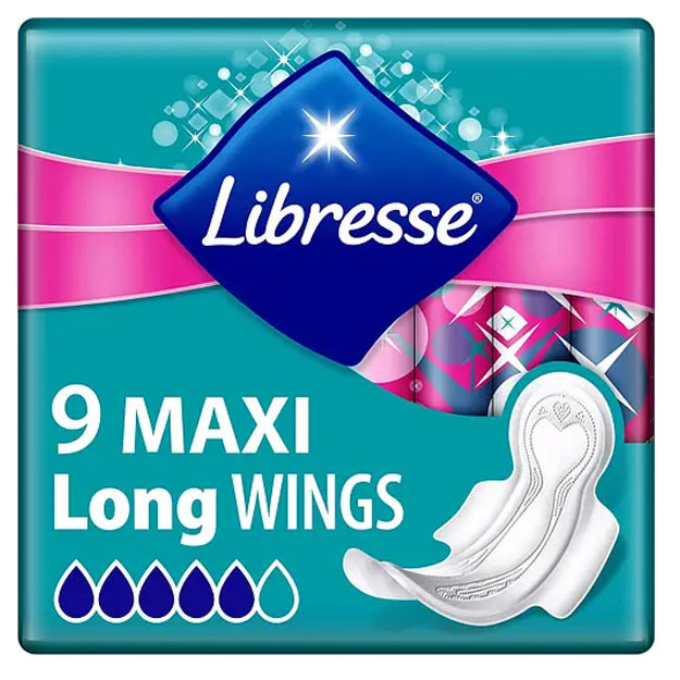 Ayollar uchun gigiena yostiqchalari LIBRESSE Maxi Long wing sw 18x9pcs  УТ-00004823
