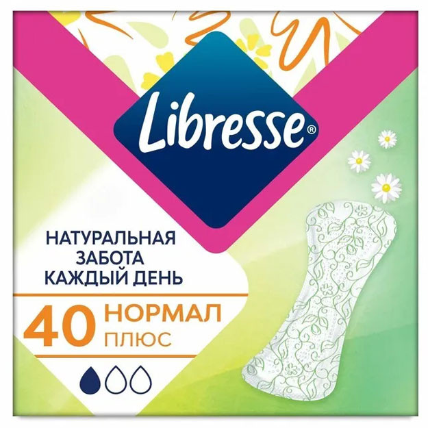Ayollar uchun gigiena yostiqchalari LIBRESSE Nat.Care Norm Mu 14x40p УТ-00004801